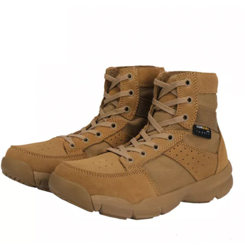 2021 Tactical Military USA Black Boots Casual Lace Leather Hiking Shoes Genuine Leather Army Boots For Men
