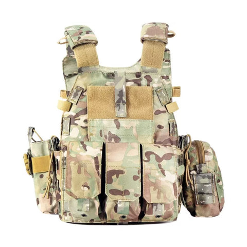 Multicam Camouflage Molle Nylon Modular Vest Tactical Vests Outdoor Hunting Vest Military Men Clothes Army Vest