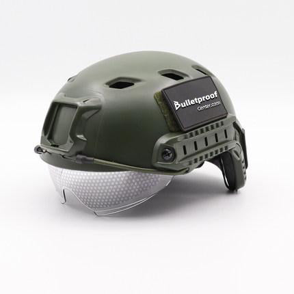 FAST BJ®High Cut ABS Tactical Bump Helmet With Built In Goggles - FAST Style Tactical Helmet - HelmetCamp.com