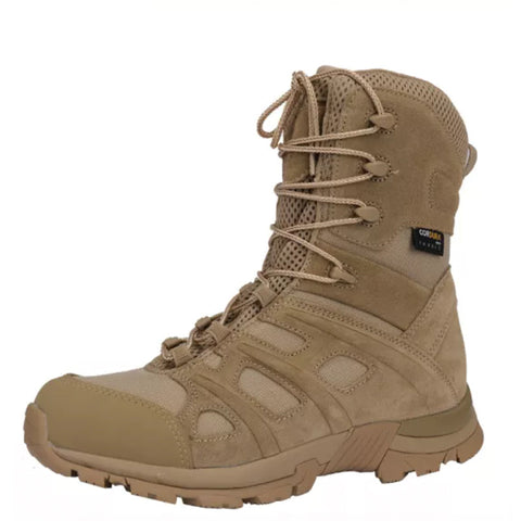 Outdoor Hiking Boots Side Zipper Shoes Combat Military Leather Army Tactical Boots For Men and Women