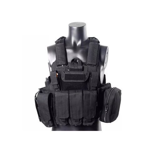 Military Tactical Vest Police Paintball Wargame Wear Molle Body Armor Hunting Vest CS Outdoor Products Equipment Black