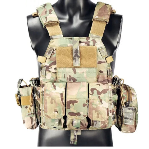 Multicam Camouflage Molle Nylon Modular Vest Tactical Vests Outdoor Hunting Vest Military Men Clothes Army Vest