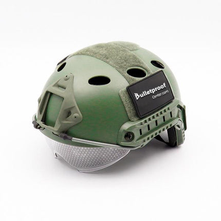 FAST PJ®High Cut ABS Tactical Bump Helmet With Built In Goggles - FAST Style Tactical Helmet - HelmetCamp.com