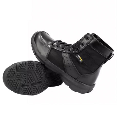 2021 Tactical Military USA Black Boots Casual Lace Leather Hiking Shoes Genuine Leather Army Boots For Men
