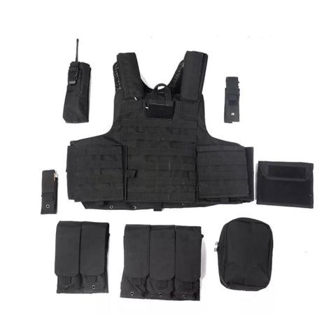 Military Tactical Vest Police Paintball Wargame Wear Molle Body Armor Hunting Vest CS Outdoor Products Equipment Black