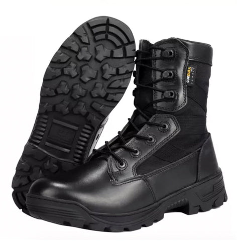 Men's Genuine Leather Shoes Wear-Resistant Climbing Trekking Outdoor Hiking Boots Tactical