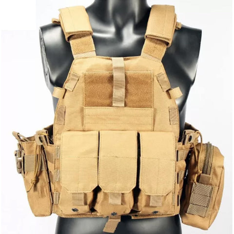 Multicam Camouflage Molle Nylon Modular Vest Tactical Vests Outdoor Hunting Vest Military Men Clothes Army Vest