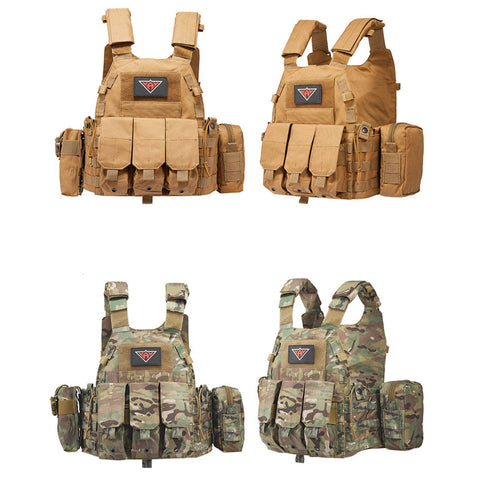 Multicam Camouflage Molle Nylon Modular Vest Tactical Vests Outdoor Hunting Vest Military Men Clothes Army Vest
