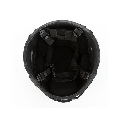 MICH BALLISTIC® NIJ Level IIIA Full Cut PE Fiber Tactical Ballistic Helmet - Black - MICH2000 - HelmetCamp.com